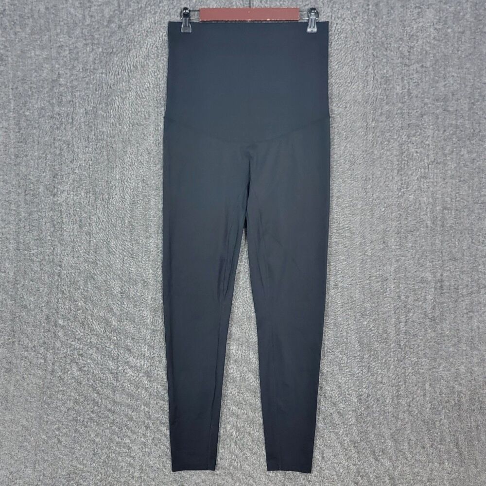 Poshdivah Maternity Leggings Womens M Black Over The Belly Pregnancy Yoga Pants